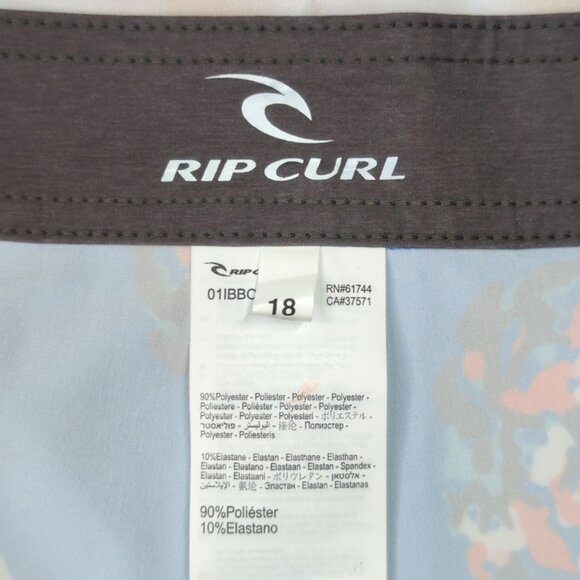 Rip Curl Boys 18 Caicos Pineapple Print Blue Boardshorts 31" Waist New - Picture 3 of 8